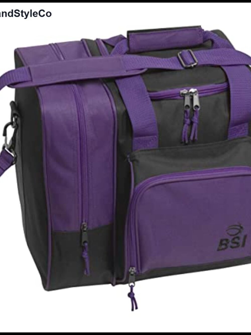 Bowling Bag with Removable Foam Ball Cup and Shoe Compartment